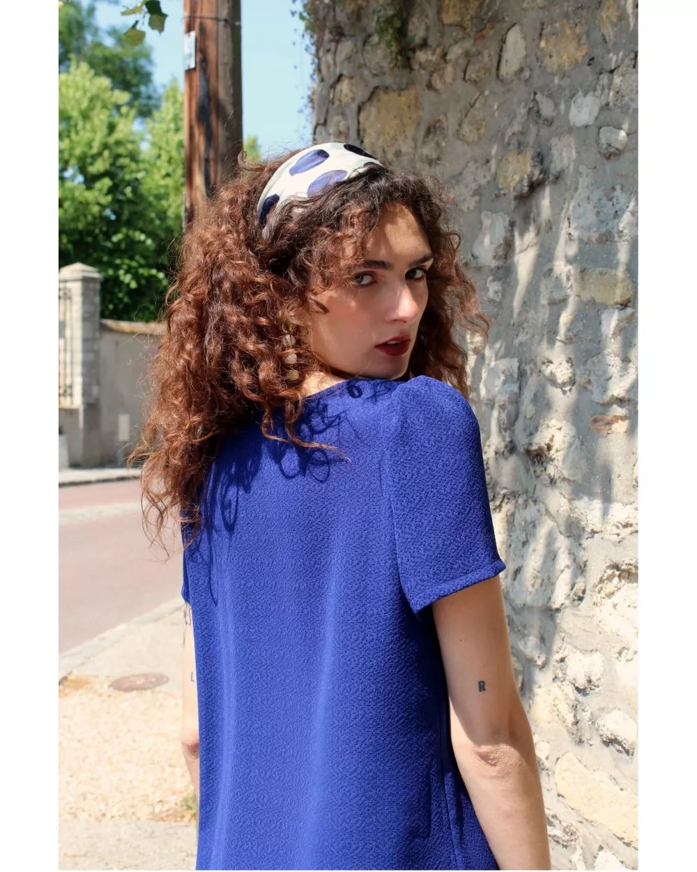 Robe Rosine bleue
