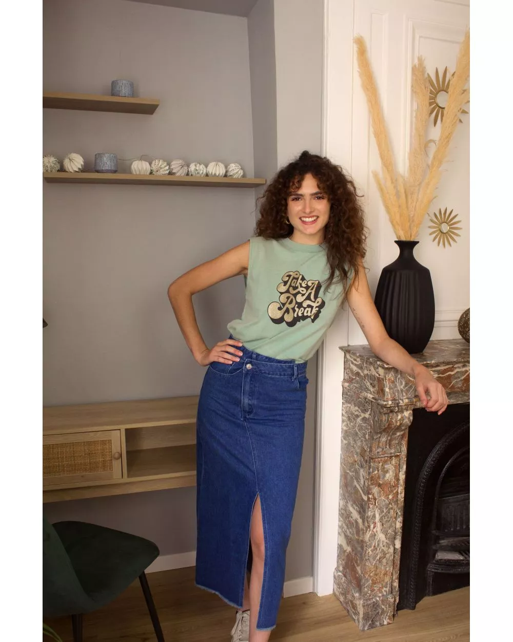 T-Shirt Laurane vert