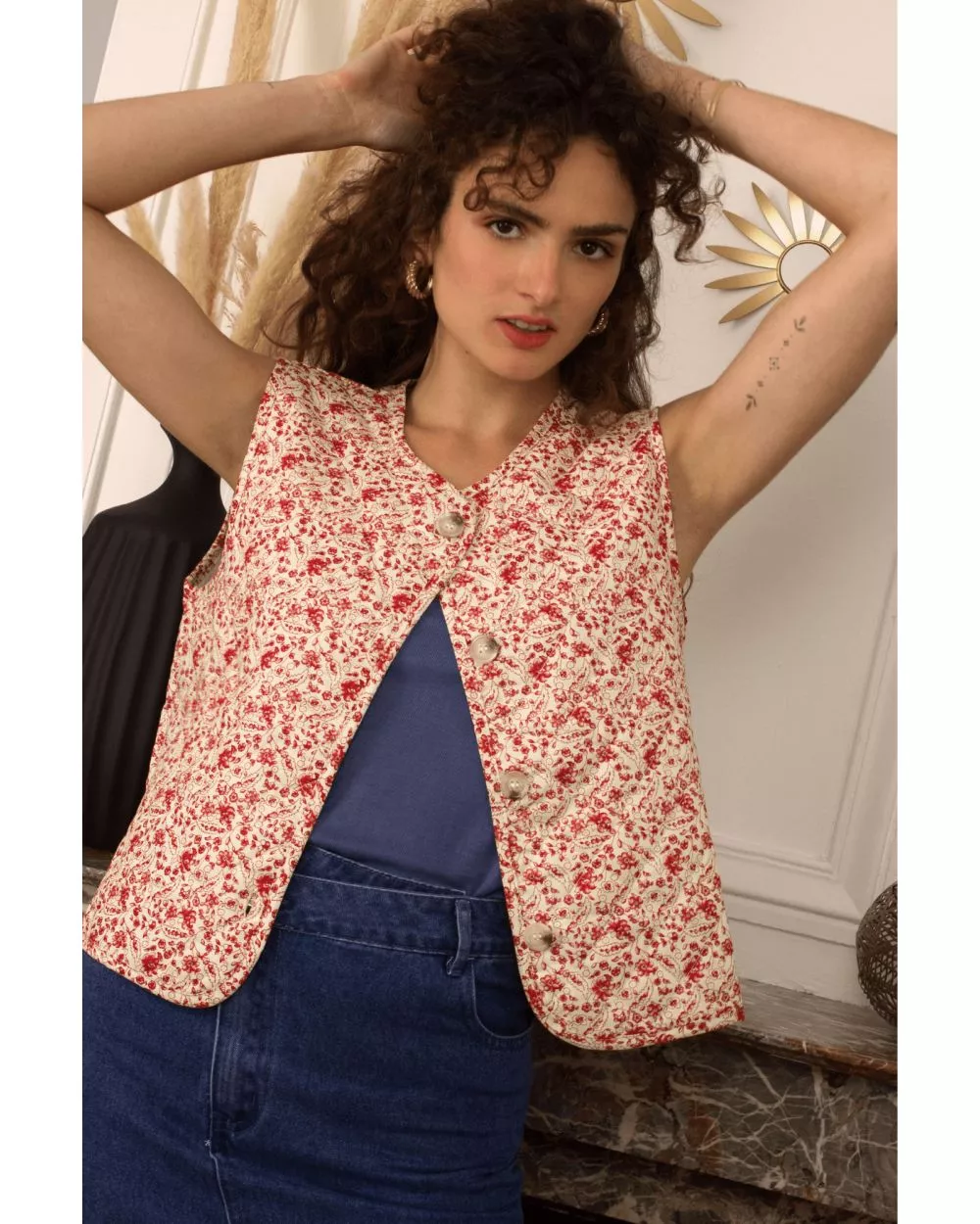 Veste Laonie Rouge