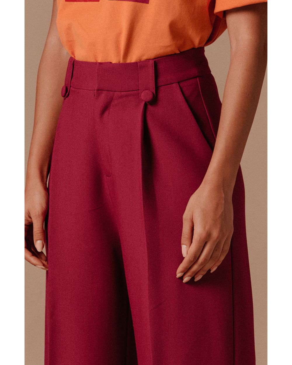 Gaine Ventre Plat Skinny Femme Taille Haute - Rose Taille M - Taille Fine