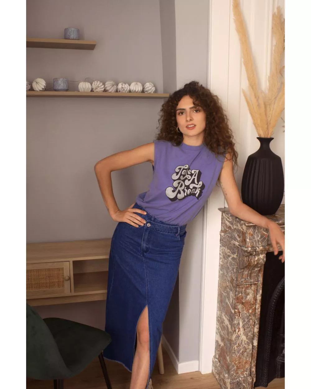 T-Shirt Laurane Violet
