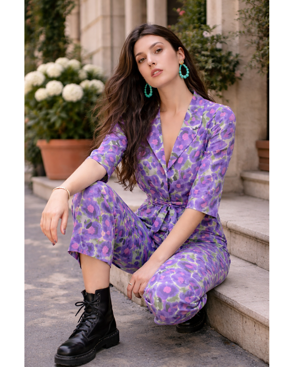 Combinaison Rihanna Violette