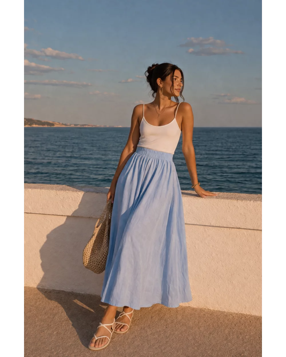 jupe Flea Bleu