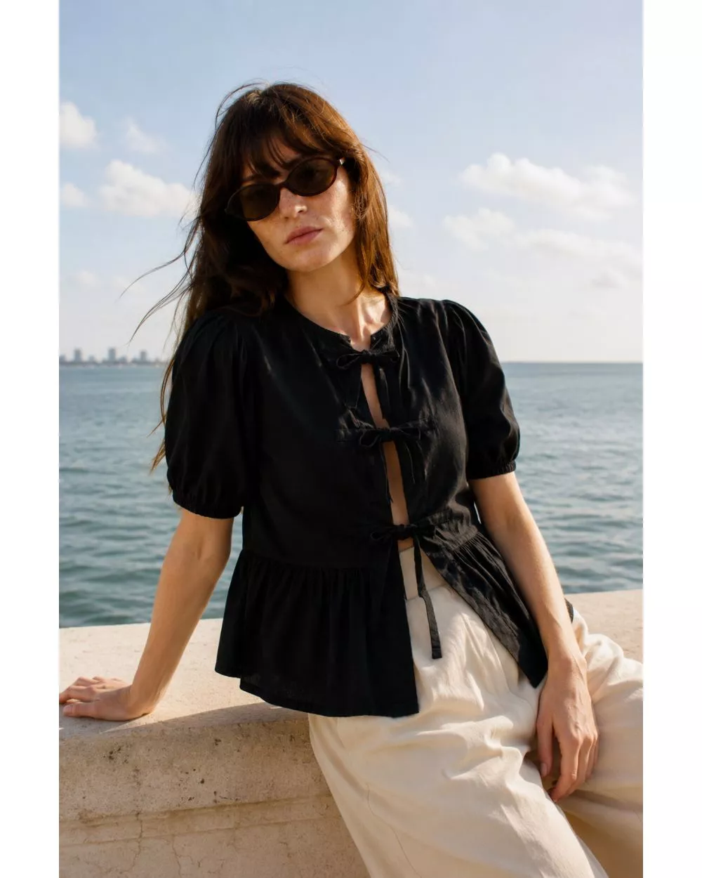 Blouse Orléa Noire