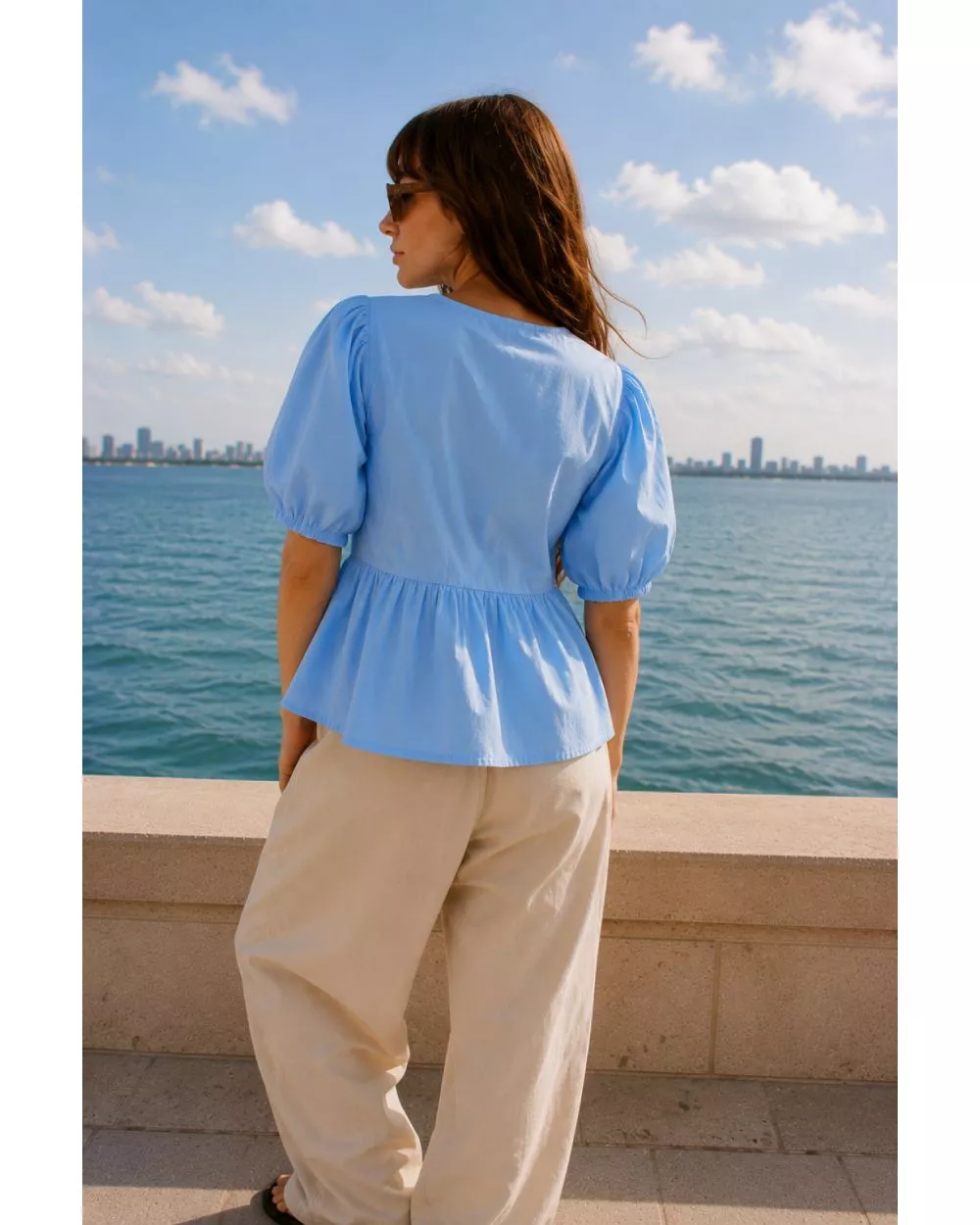 Blouse Orléa Bleue
