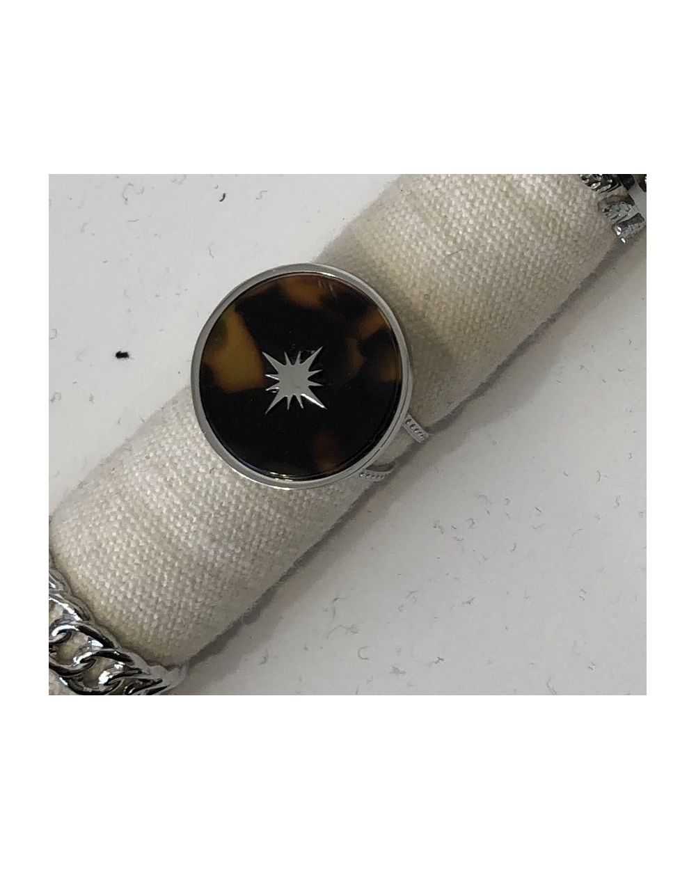 Bague Ambre Argent