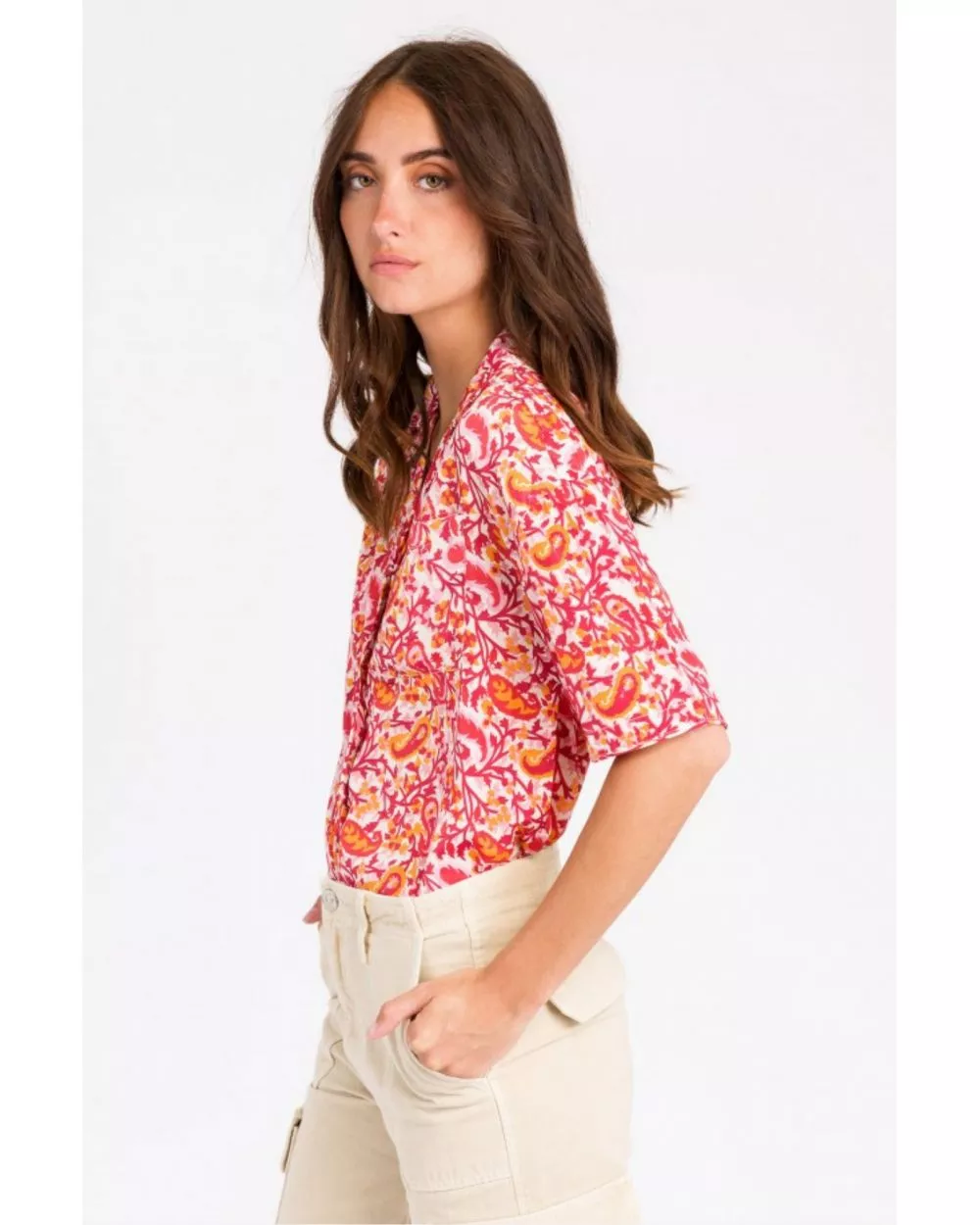 Chemise Simon rose