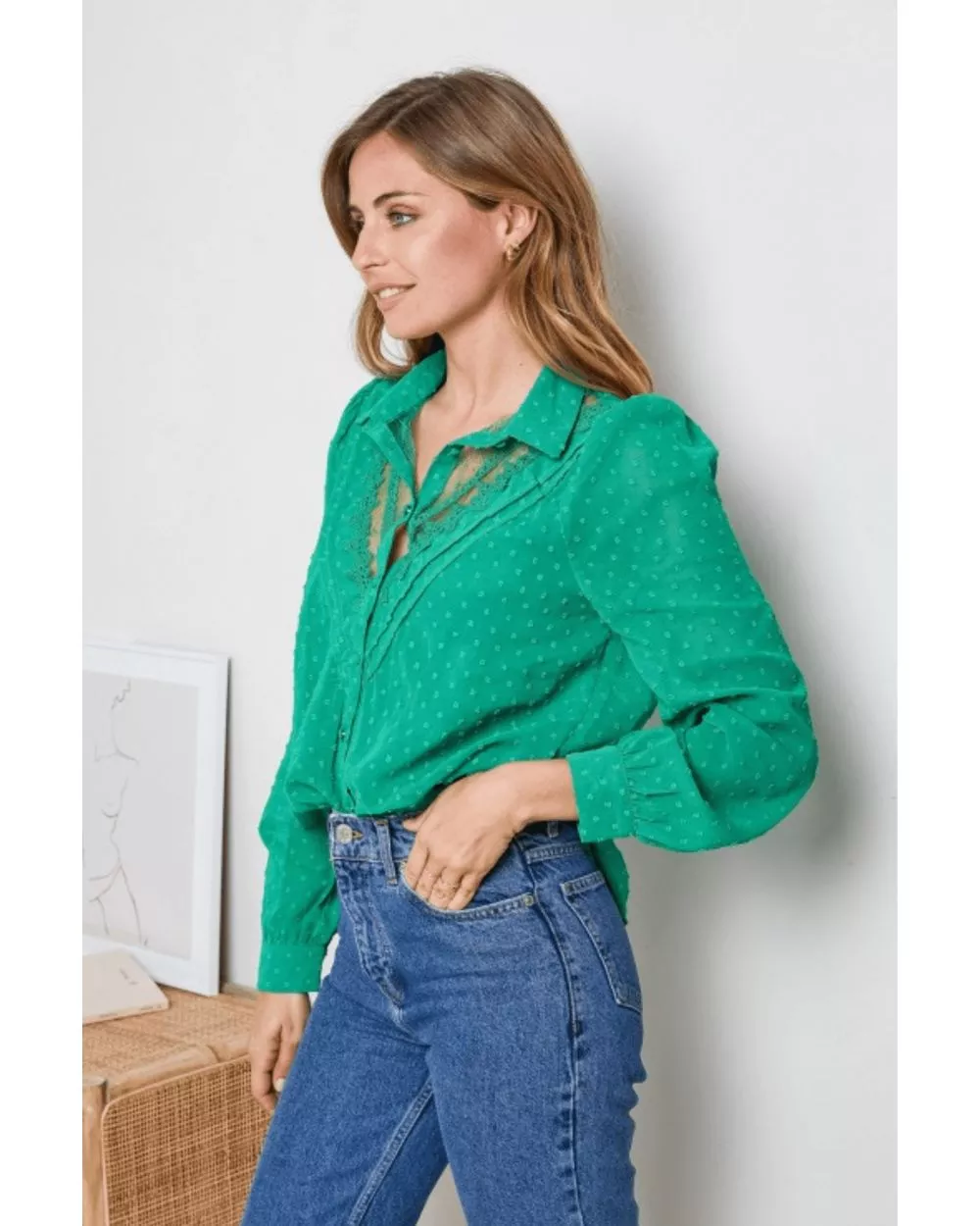 Chemise Yuna Verte